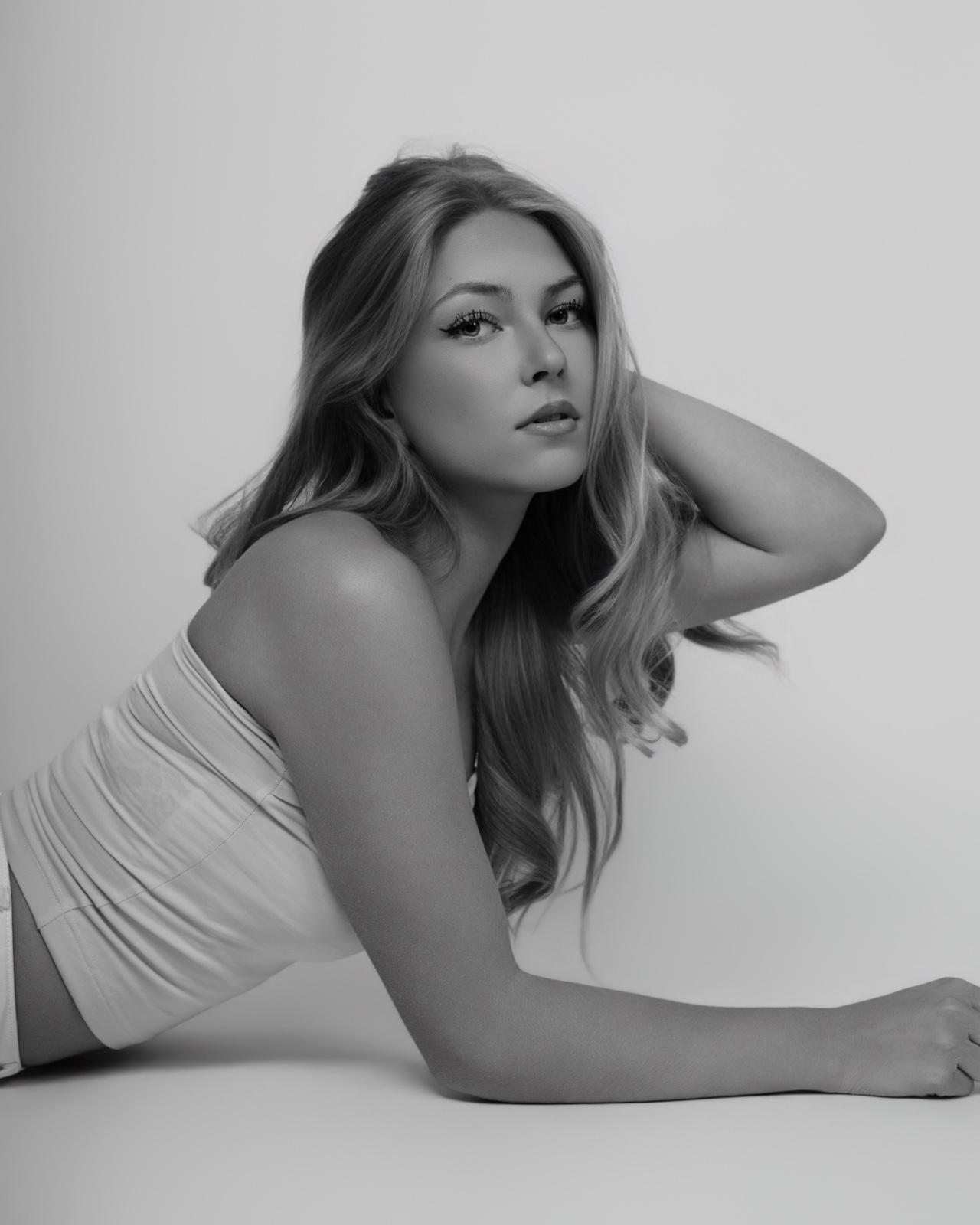 Kaylee tijdens de shoot bij The Light Portraits